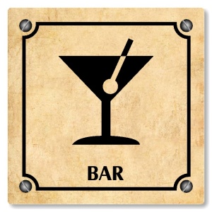 Bar, 80x80mm, pergamen, Kansas